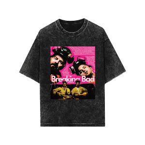 acid wash drop shoulder t shirt (breaking bad)