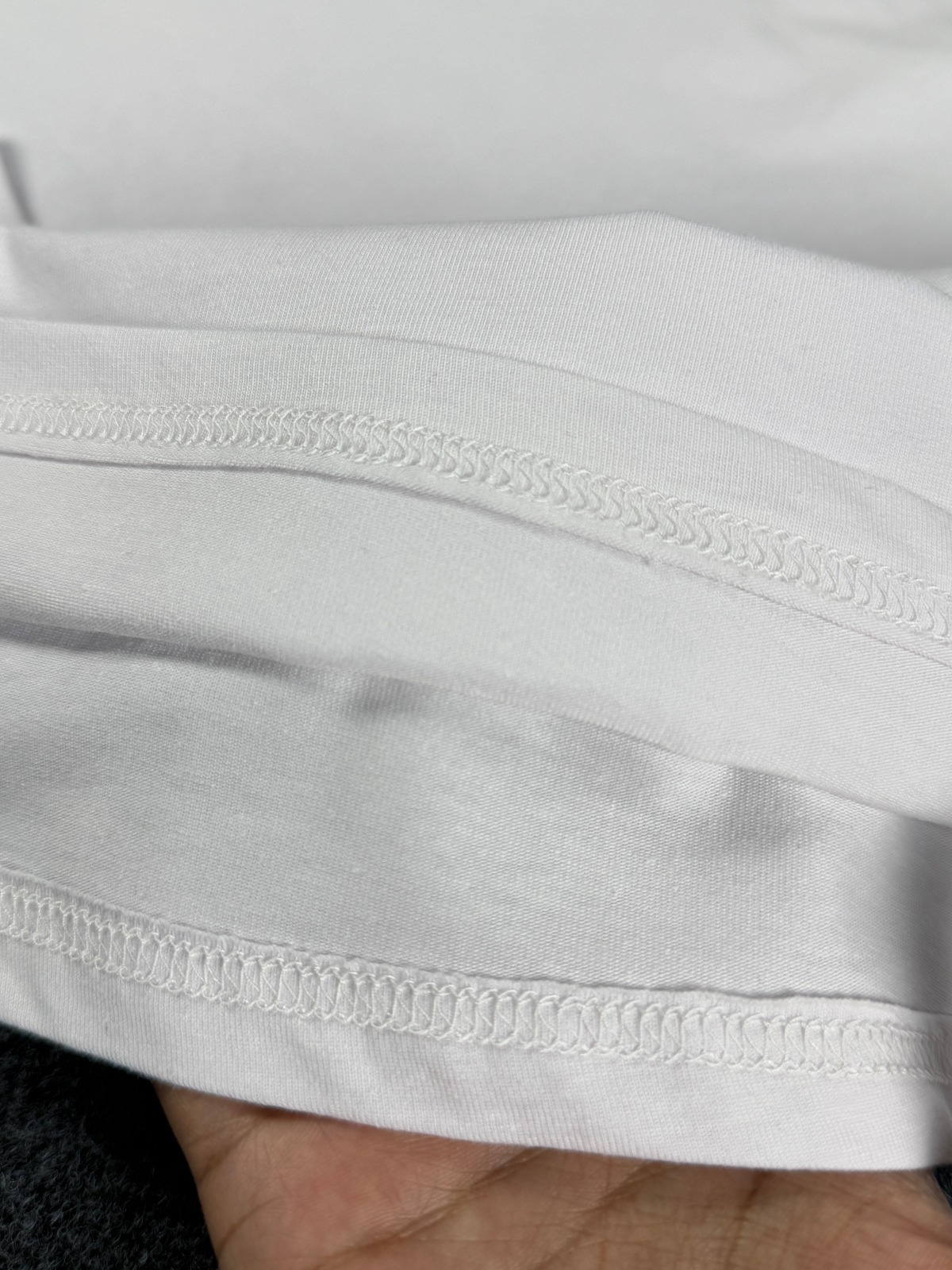 solid drop shoulder t shirt white (the dark knight)