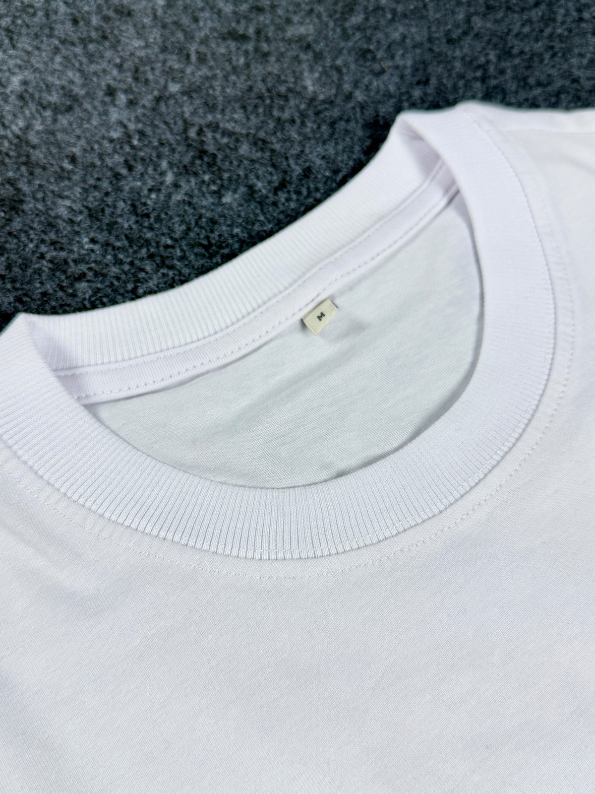 solid drop shoulder t shirt white (the dark knight)