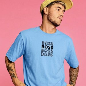 Mens Premium T-shirt (BOSS) – Sky