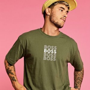 Mens Premium T-shirt (BOSS) – Olive